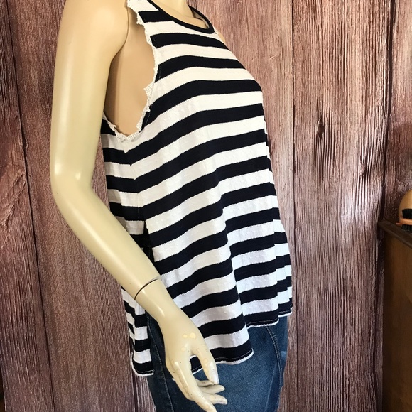 Hem & Thread Stripe Top Open Sides Small - Picture 2 of 7